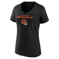 thumbnail image 2 of Women's Logan Wilson Black Cincinnati Bengals Team Wordmark Player Name & Number V-Neck T-Shirt, 2 of 3