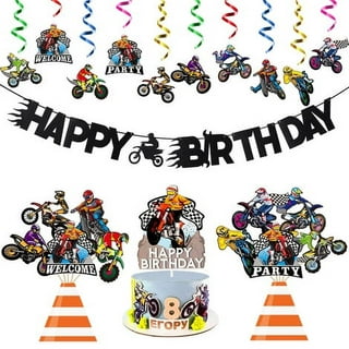 Dirt Bike Birthday Decoration Backdrop Banner Motocross Dirt - Temu