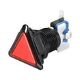 thumbnail image 1 of Botón de empuje para juegos 39x39x39 Triángulo 12V Interruptor de botón iluminado LED con microswitch para arcade video rojo 1 pieza, 1 of 5