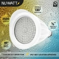 thumbnail image 4 of NuWatt White 120-277V LED Outdoor Bullet Landscape Light, 25W 3CCT, Knuckle Mount Waterproof, 4 of 7