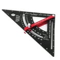 thumbnail image 2 of Woodworking Ruler, Lightweight Angle Adjustable Carpentry Ruler Professional Portable Accurate  Scale Aluminum Alloy With Goniometer For Measuring, 2 of 8