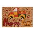 thumbnail image 1 of TIELUTT Thanksgiving Home Autumn Front Door Door Mat Carpet Floor Mat Decoration Fall Throw Blankets Designer Throw Fuzzy Blanket with Pom Poms Creme Throw Blanket 5x7 Rugs for Living Room, 1 of 3