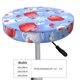 thumbnail image 4 of Balery coffee love cup winter Fundas de asiento para taburete de bar redondo de tela de terciopelo ajustables que protegen de arañazos y manchas para sillas de 14 a 17 pulgadas.-12 inch, 4 of 7