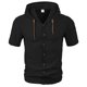thumbnail image 1 of pstuiky camisetas para hombre, Blusa de manga corta con cuello vuelto, transpirable, con botones y color liso para hombre ropa de hombre l, 1 of 5