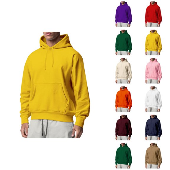 Men's Oversize Letter Print Hoodie Sweatshirt Long Sleeve Crewneck Loose Pullover Top for Fall Winter