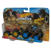 Hot Wheels Monster Jam (2022) Spur of The Moment & Steer Clear Demolition Doubles Toy Truck Pack