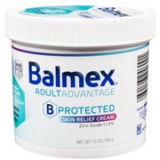 Balmex Adult Advantage B-Protected Skin Relief Cream, with SkinShield Technology to Protect, Soothe and Heal Sensitive Skin, 12oz