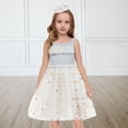 thumbnail image 2 of FAIWAD Robe d'Été pour Filles Tout-Petits 2 Pcs Sans Manches en Tulle avec Bandeau Robe de Princesse pour Fête d'Anniversaire, 2 of 4