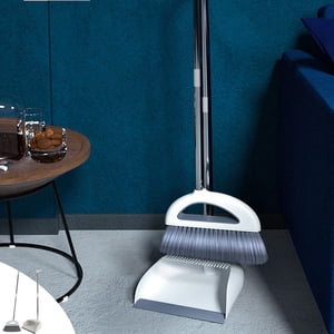 Kctiaxy Salle de bain portable Salles de bain à l'intérieur 180 Rangement debout rotatif Salles de bain et d'un ensemble de balais avec dents de scraping et nettoyage de gratte-ciel adapté aux appareils de cuisine à la maison