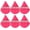 A-RoseRed, variant on Soft Puff Triangle Makeup Puff, 6 count Foundation Sponge Wet &Dry Makeup Tool for Loose Mineral Setting,A-