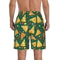 thumbnail image 3 of KLL Pizza Men's Casual Summer Beach Shorts Hawaiian Shorts with Pockets-Medium, 3 of 5