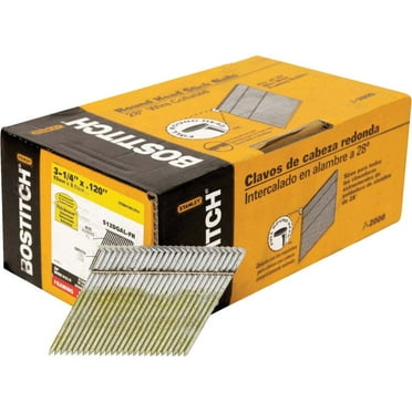 Bostitch S12DGAL-FH 3-1/4" 28º Wire Collated Stick Framing Nails 2,000 Count