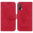 thumbnail image 4 of Nalacover for OnePlus Nord CE 5G Wallet Case,Luxury Embossed Sun Flower Pattern PU Leather Soft TPU Magnetic Flip Folio Book Credit Card Holder Shockproof for Women Men Cover+Wrist Strap.Red, 4 of 8