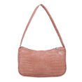 thumbnail image 4 of Bolsa de mano de piel sintética de cocodrilo retro, de hombro informal para mujer (rosa) Ehuebsd Para Estrenar, 4 of 7
