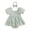 ZZ02-, variant on Preemie Newborn Baby Girl Clothes Romper Suspender Dress Summer Outfits Ruffle Short Sleeve Set (Light Green, 6-9 Months)