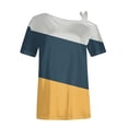 thumbnail image 4 of FcBaudy Hauts pour Femmes, Chemises pour Femmes, Blouses & Chemises à Manches Courtes Col Rond Camisole Sans Manches T-shirt Ample Blouse pour Femmes, 4 of 4