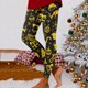thumbnail image 3 of Mallas con estampado navideño para mujer, pantalones largos de cintura alta, cálidos, a la moda, para Yoga y Navidad, Invierno, 3 of 5