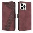 thumbnail image 1 of SaniMore Wallet Case for iPhone 14 Pro 6.1" 2022, Durable PU Leather Case Kickstand Magnetic Clasp Cash Pocket Card Holders Shockproof Anti-drop Full Body Protective Case For iPhone 14 Pro, Winered, 1 of 13