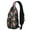 Bright Botanica, variant on Geometric Mandala Design Sling Bag with Exotic Cultural Pattern, Lightweight Durable Crossbody Backpack, Adjustable Strap, Multiple Compartments for Travel and City Walks