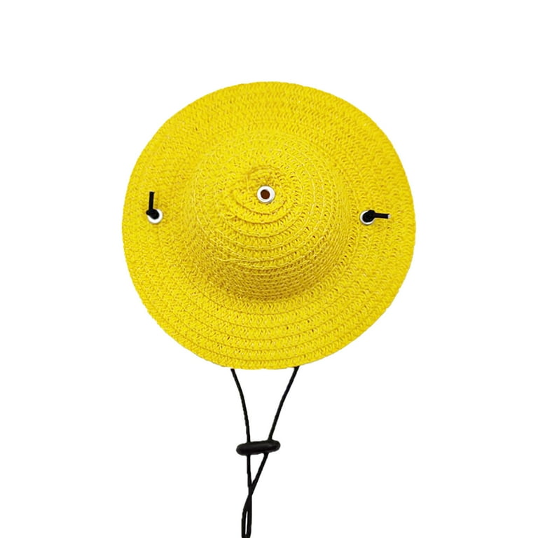 Straw hat pet shade for cats and dogs Straw hat pet shade for cats and dogs