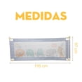 thumbnail image 5 of Barandal de Seguridad Para Cama Infantil Grande Mima2 Color Azul, 5 of 5