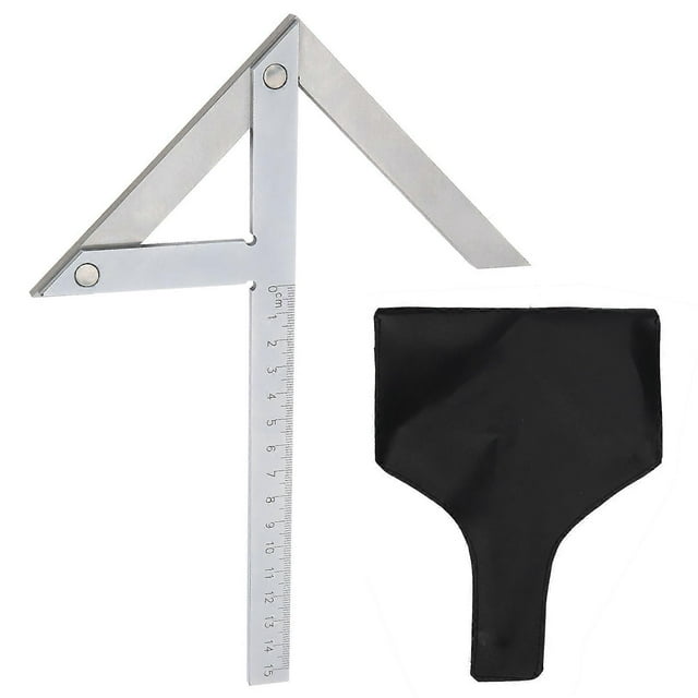 High Accuracy Center Angle Gauge Protractor Stainless Steel 45/90 Degree Angle Ruler Marking