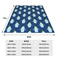 thumbnail image 3 of Pofeuu Beautiful King Penguin Pattern Print Ultra-Soft Micro Fleece Blanket,for Bed Or Sofa,All Season Throw Blankets Flannel Blanket-40"x30", 3 of 7