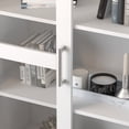 thumbnail image 6 of Office Storage Cabinets with Doors and Shelves in White 72.3“, 6 of 7