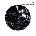 thumbnail image 3 of CAROOTU Marble Round Mouse Pad Marble Premium-Textured Mouse Mat Washable Mousepads Non-Slip Rubber 200*200*3mm, 3 of 7