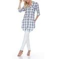 thumbnail image 4 of White Mark Women's Piper Plaid Tunic Top, 4 of 4
