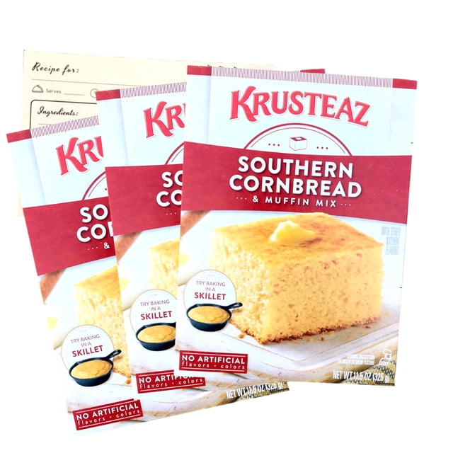 Krusteaz Southern Cornbread Muffin Mix, 11.5 Ounce Boxes, 3 Pack