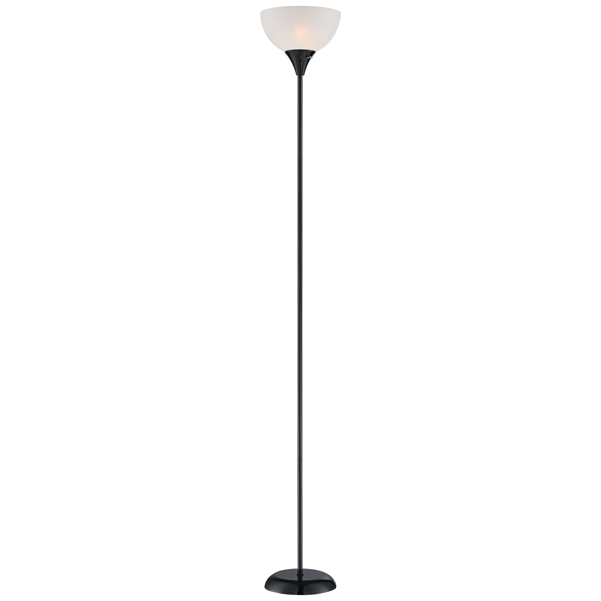 360 Lighting Bailey Black Torchiere Floor Lamp Com