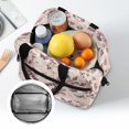 thumbnail image 4 of Pzuqiu Vintage Butterfly Floral Lunch Bag for Women Adults, Leakproof Thermal Insulated Lunch Tote, Reusable Large Capacity Meal Bag with Adjustable Shoulder Strap for Work Travel, 4 of 7