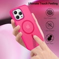 thumbnail image 6 of Magnetic for iPhone 13 Pro Case, iPhone 13 Pro Phone Case, [Compatible with Magsafe] Slim Fit Shockproof Translucent Women Men Girls Boys Protective Case for iPhone 13 Pro 6.1 Inch, Hot Pink, 6 of 16