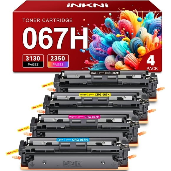 InkNI 067H 067 Toner Cartridge Set Replacement for Canon 067H Toner Cartridge Set for Canon ImageCLASS MF656Cdw MF654Cdw LBP632Cdw LBP633Cdw MF653Cdw Printer Ink High Yi