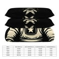 thumbnail image 2 of Juego de funda de edredón con diseño de astronauta, tamaño king y queen, 3 piezas, 1 funda de edredón y 2 fundas de almohada con cierre de cremallera, 86 x 70 pulgadas, 2 of 8