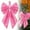 Pink, variant on Xmas Plaid Bows,Christmas Tree Topper Bow,1PCS 9.86" Large Bow for Decor,Birthday Party Backdrop,Hanging Decor for Christmas Room Backdrop Wedding Party Coquette Room Decorations(Pink)