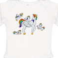 thumbnail image 4 of Inktastic Cute Unicorn Family Boys or Girls Long Sleeve Baby Bodysuit, 4 of 5