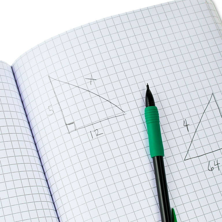 Pen+Gear Grid Ruled Poly Composition Notebook, 7.5" x 9.75", White, 80 Sheets