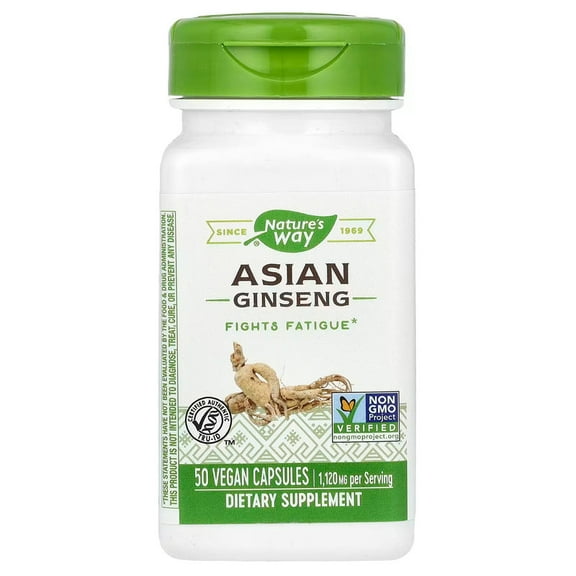 Nature's Way - Korean Ginseng Root - 50 Capsules