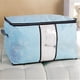 thumbnail image 2 of Bolsa de almacenamiento plegable no tejida gruesa, colcha, ropa, manta, organizador de ropa de cama, soporte (azul), 2 of 2