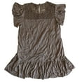 thumbnail image 2 of Suzanne Betro Women's Tunic Blouse Brown Lacey Size Small, 2 of 4