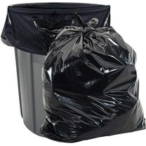 Aluf Plastics 45 Gallon 1.7 MIL Black Heavy Duty Garbage Trash Bags - 40" x 46"- For Contractor, Industrial, Institutional, & Commercial, 100 Count