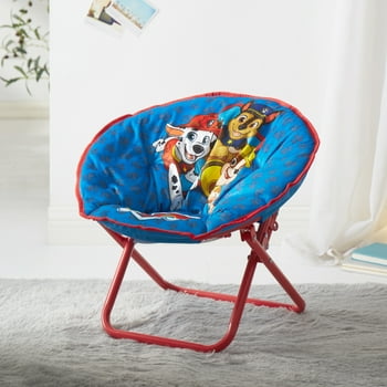 Nickelodeon's Paw Patrol 19" Toddler Mini Saucer Chair, Blue Polyester