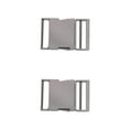 thumbnail image 1 of Youkk Metal Bag Webbing Belt Buckle Clip Clasp Stylish and Sturdy Gray black Inner diameter 38mm 2Set, 1 of 6