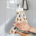 thumbnail image 2 of ZIATUBLES Fruit Hanging Kitchen Dish Towel with Hanging Loop Hand Drying Towels Machine Washable Hanging Hand Towels for Bathroom Easy to Clean Dish Towel Hand Towels Soft Tie Towel, 2 of 7