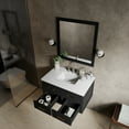 thumbnail image 4 of Castor 36 in W Black Single Bath Vanity and White Quartz Top, 4 of 11
