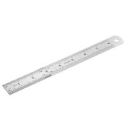 8-inch (20cm) Stainless Steel Straight Ruler Inches and Metric Scale