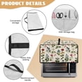 thumbnail image 6 of Renewold Toaster Oven Protector Stain-Resistant Polyester Smart Oven Air Fryer Protective Case with Accessory Pockets Home Kitchen Decoration, 18.5 x 14.5 x 9 Inches, Floral Beige Retro, 6 of 7