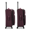 thumbnail image 4 of U.S. Traveler Anzio Softside Expandable Spinner Luggage, Burgundy, 26" Checked Medium, 4 of 13